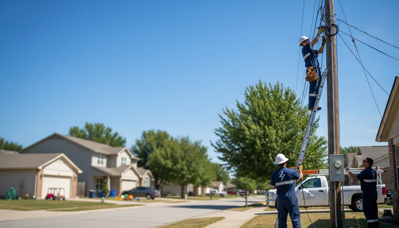 Residential electrician providing installation services in Little Suamico, WI